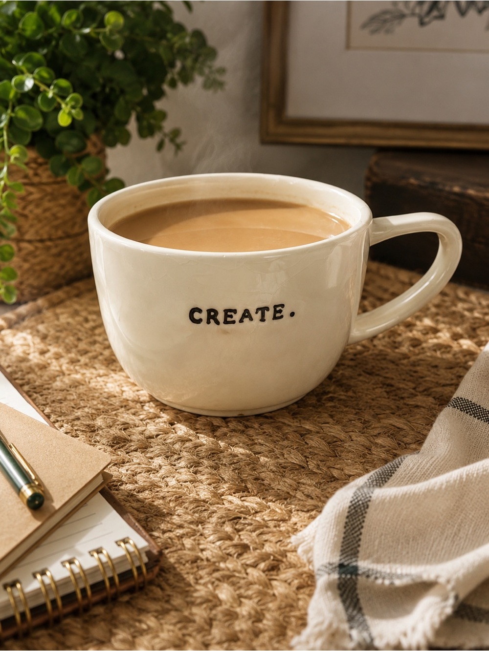 Rae Dunn Vintage Create Cappuccino‎ Mug
